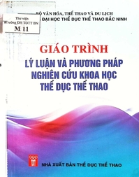 Giáo trình Lý luận và phương pháp nghiên cứu khoa học thể dục thể thao