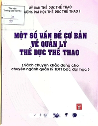 Một số vấn đề cơ bản về quản lý thể dục thể thao