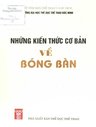 Những kiến thức cơ bản về bóng bàn